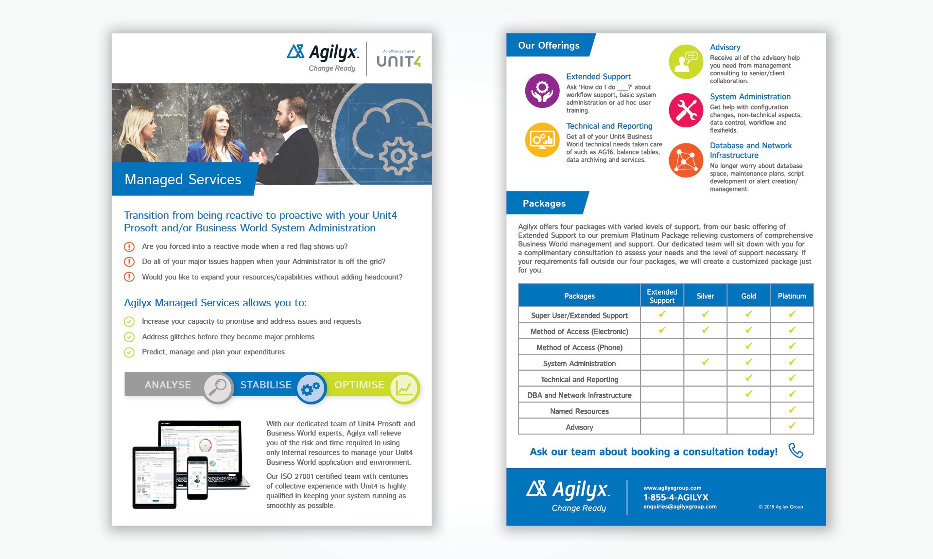 Agilyx Marketing Collateral by Think creative agency Agilyx Marketing Collateral by Think creative agency