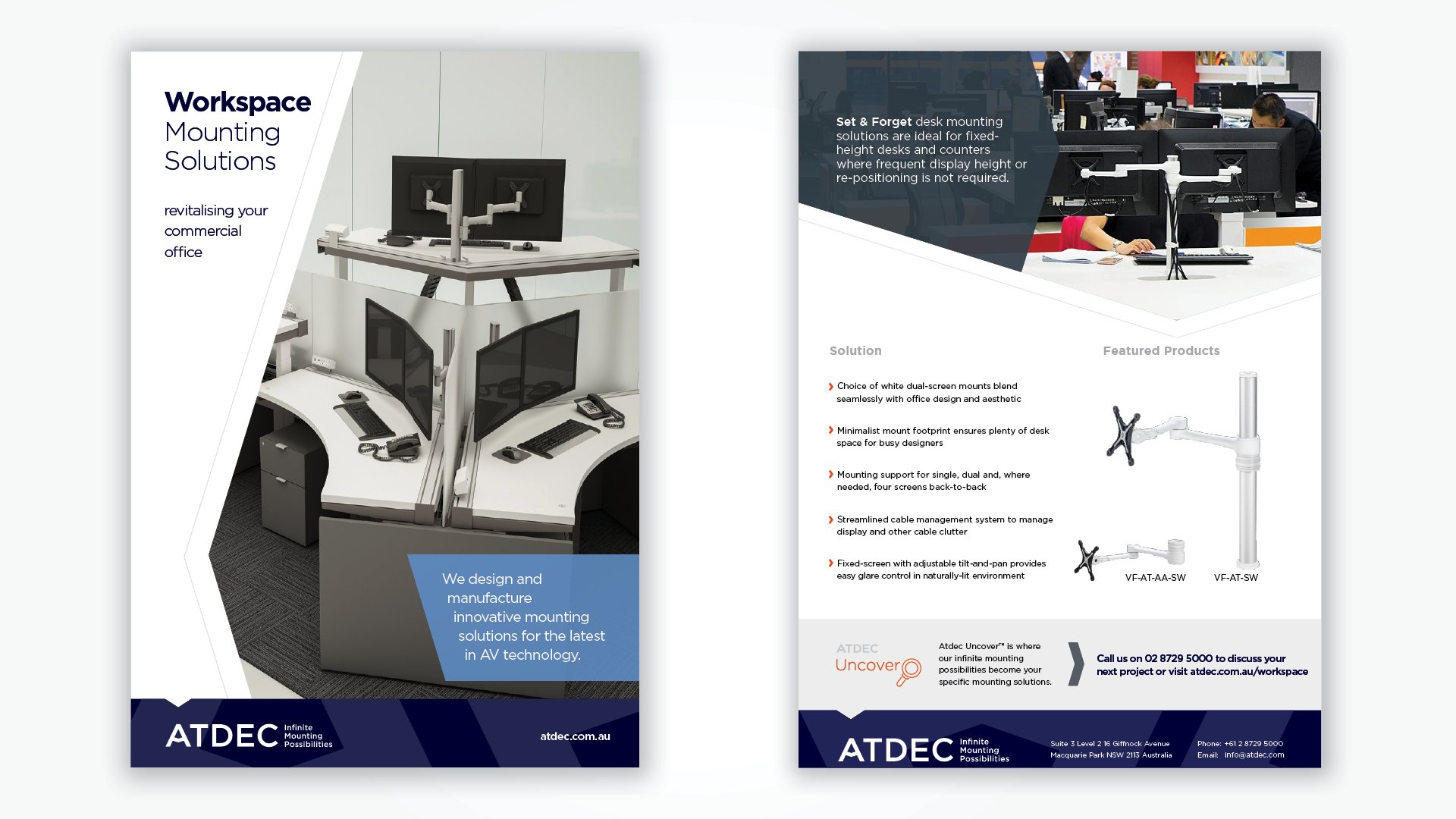 Atdec Brochure design by TCA