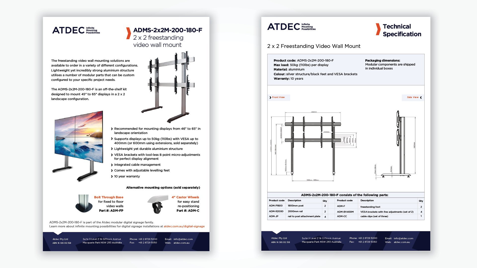 Atdec Brochure design by TCA