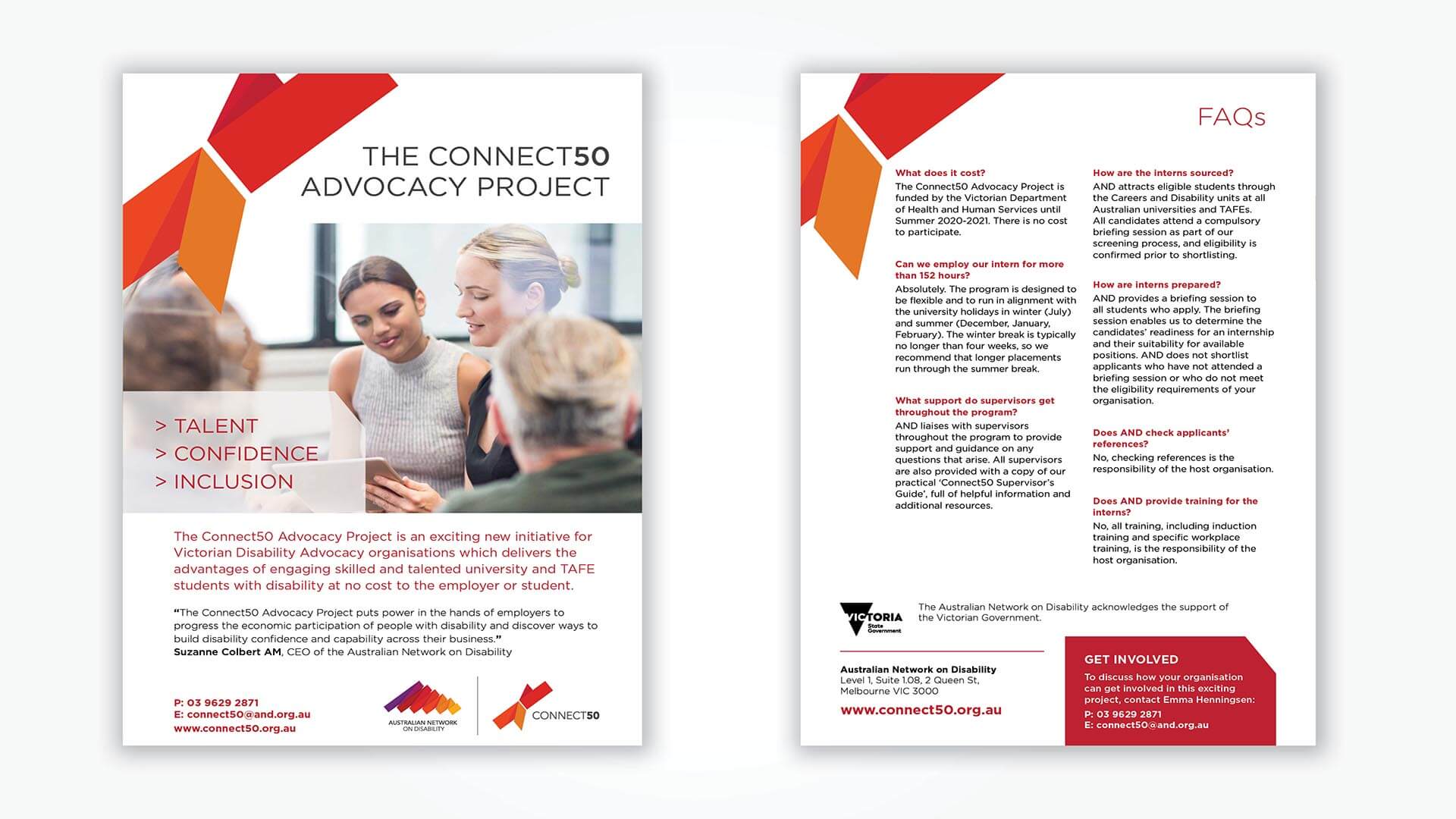 Australian Network on Disability Brochure design by TCA