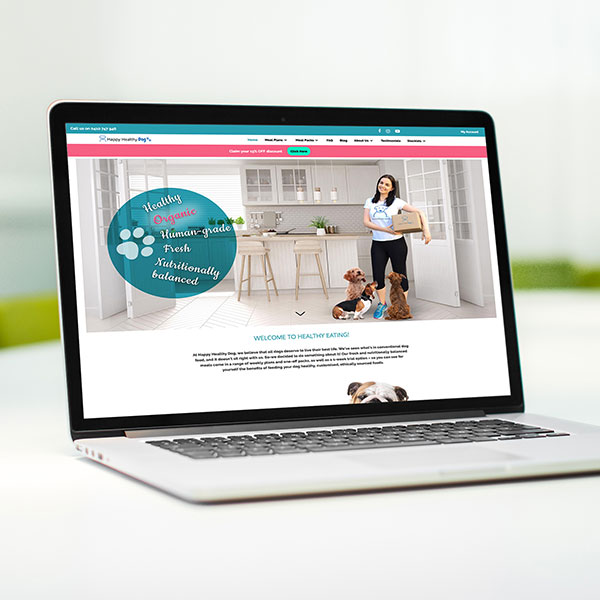 Happy Healthy Dog Website by Think Creative agency Featured
