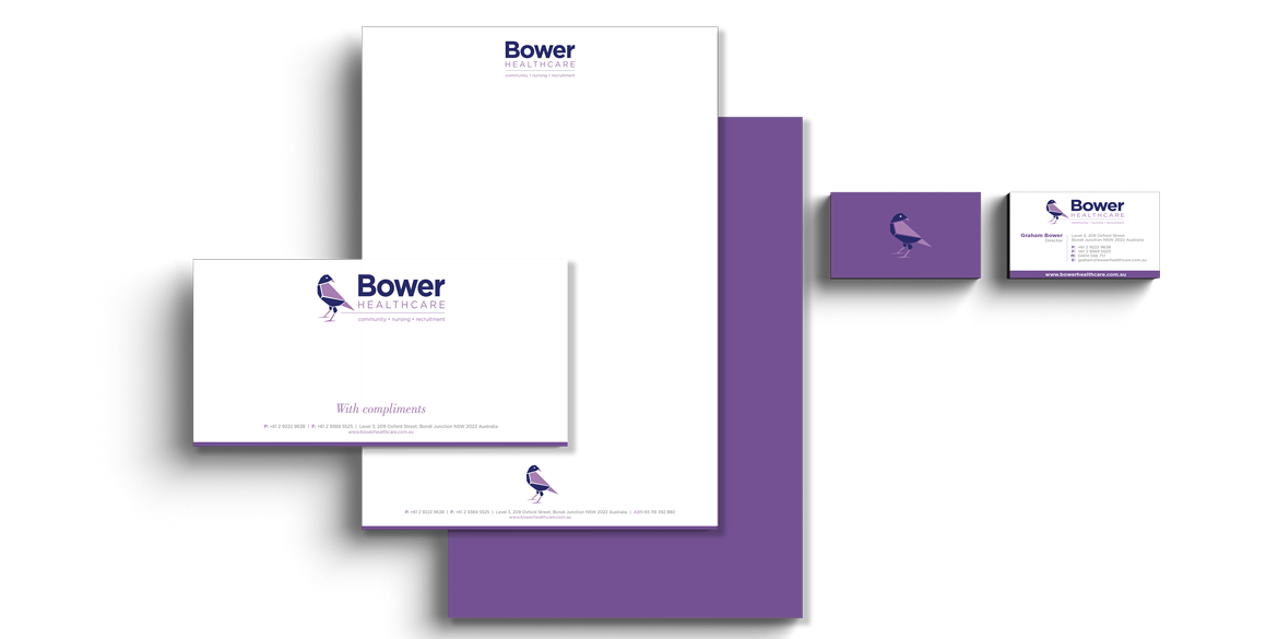 Bower Healthcare Brand Identity Development by Think Creative Agency 4