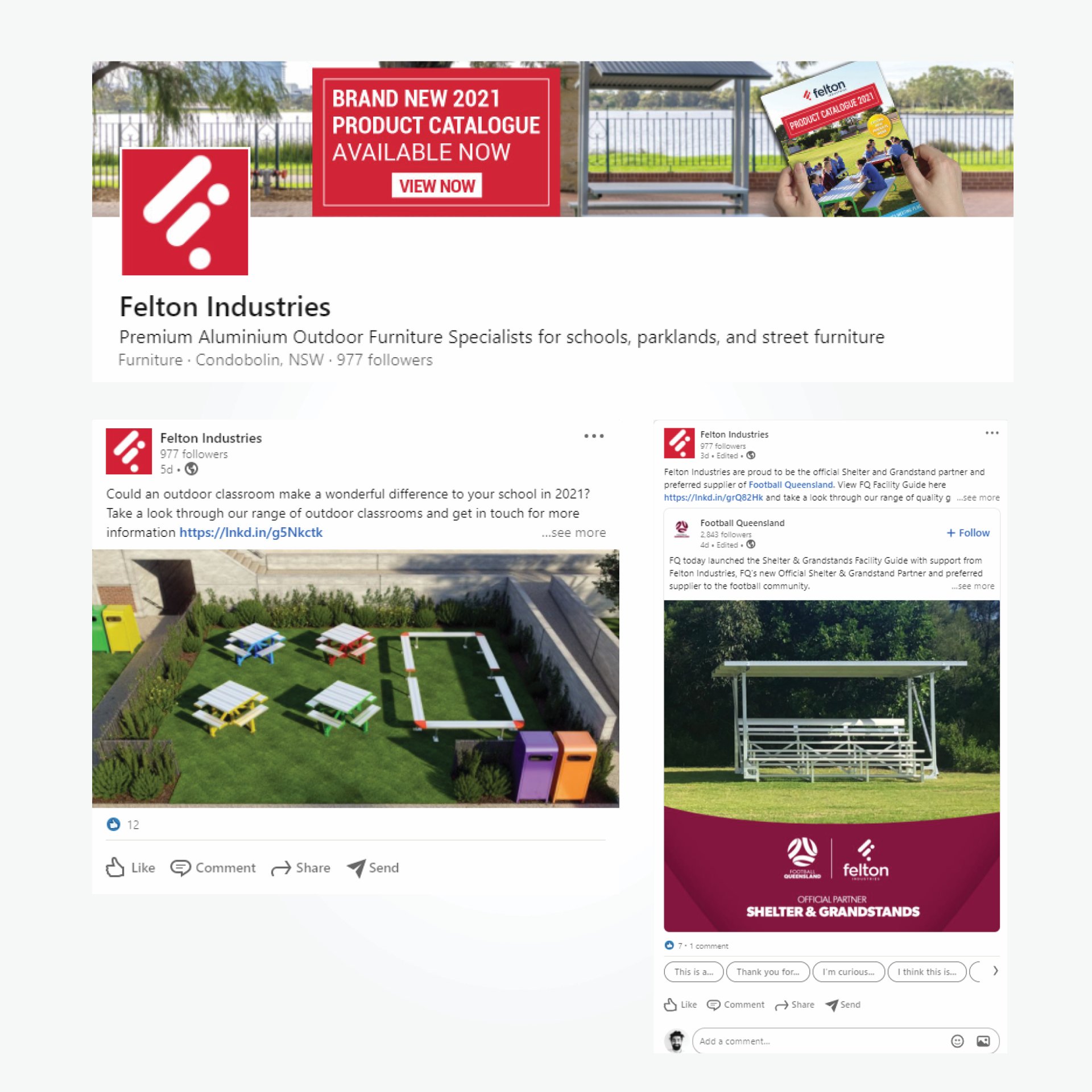 Felton LinkedIn Social Media Management by Think Creative Agency Felton LinkedIn Social Media Management by Think Creative Agency
