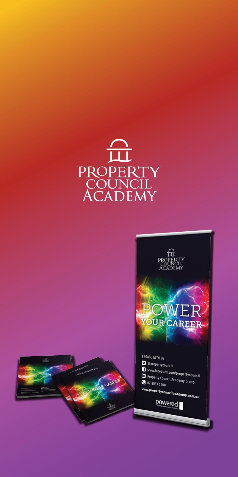 Property Council Academy Brochure Design by Think creative Agency