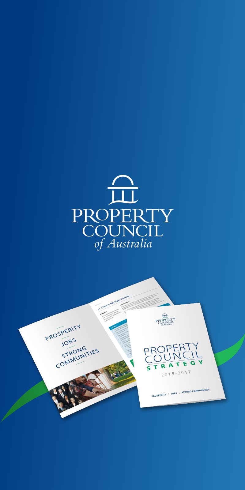 Property Council of Australia brochure design by Think Creative Agency