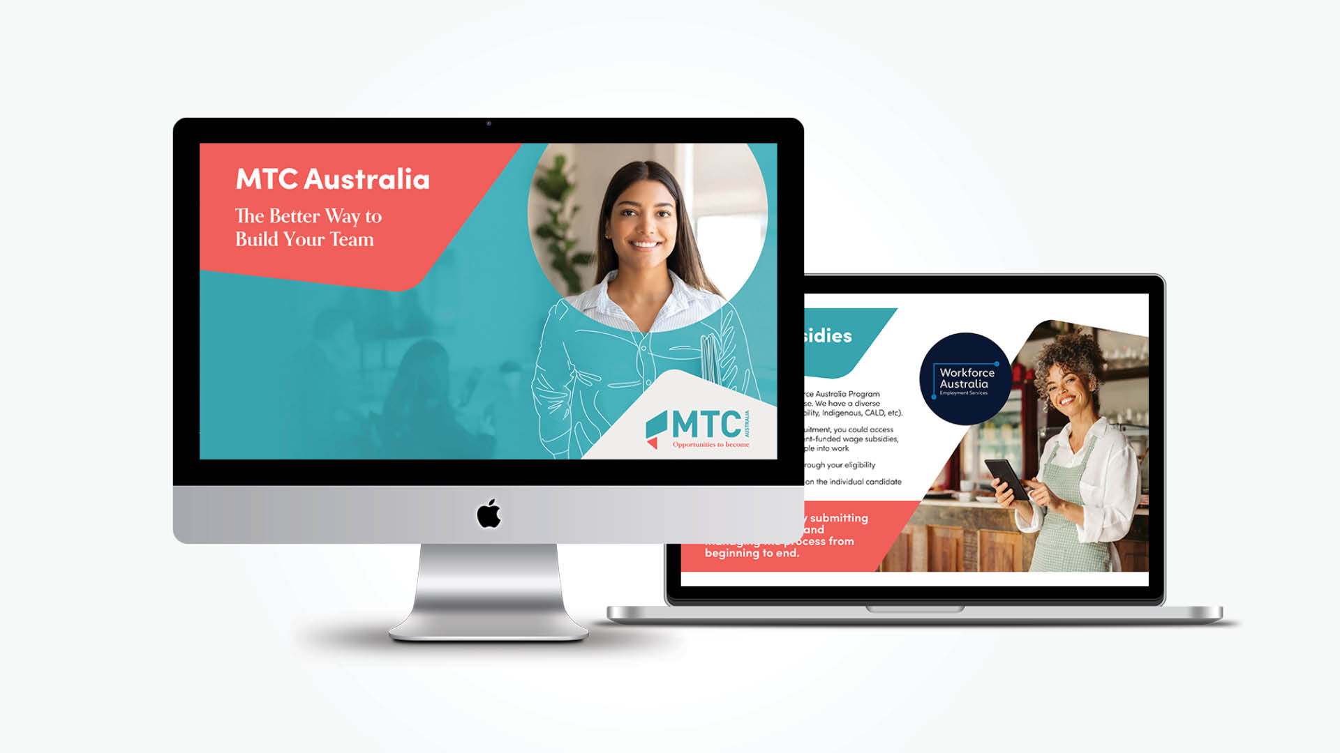 MTC web design by think creative agency