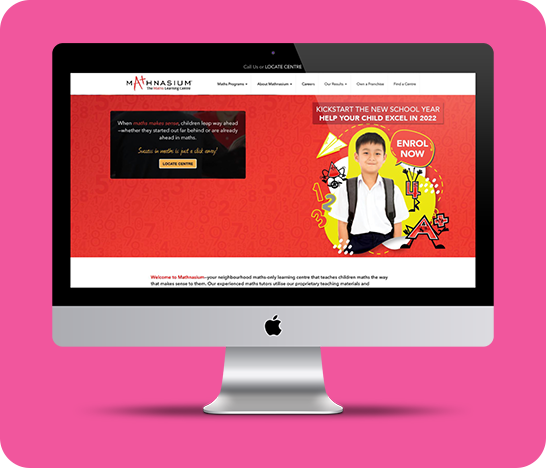 Mathnasium Website Design by TCA
