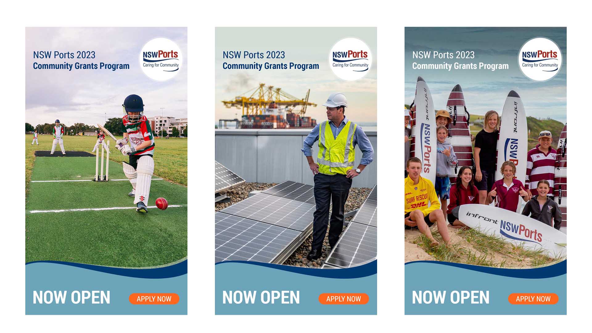 NSW Ports Poster Designs by Think Creative Agency