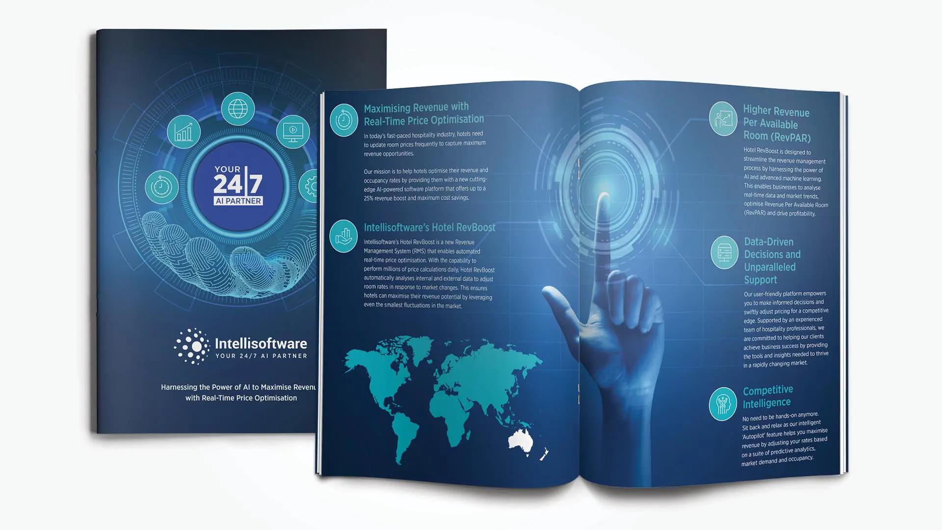 Intellisoftware brochure design by Think Creative Agency