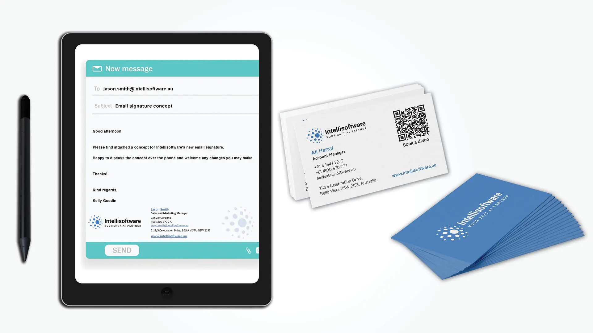 Intellisoftware esignature-Business Card by think creative agency